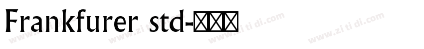 Frankfurer std字体转换